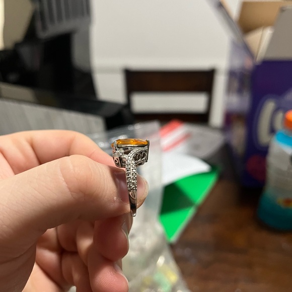 Citrine Ring Size 3 - Picture 3 of 3